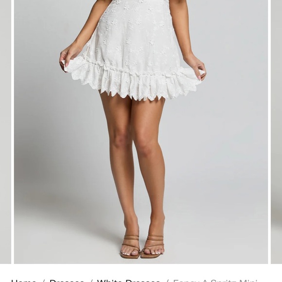 Showpo White Lace Dress- Size 8 - Picture 10 of 10